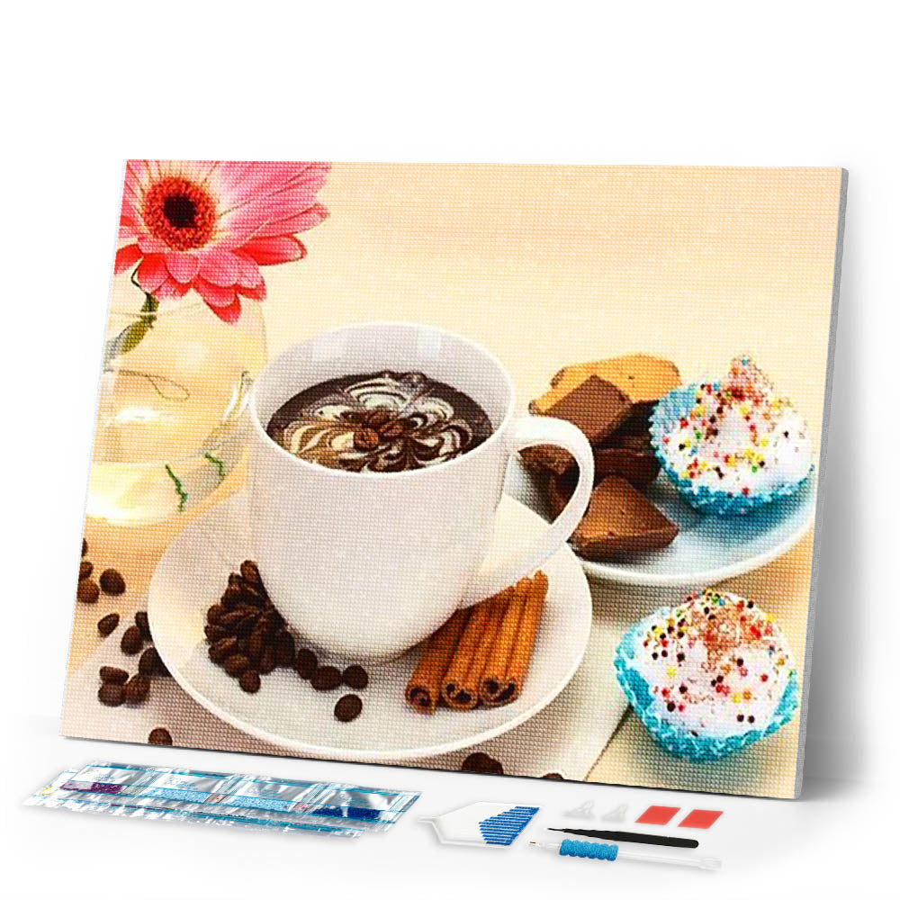 Diamond Painting | Diamond Painting - My Childhood Café | Diamond Painting kitchen kitchen | FiguredArt