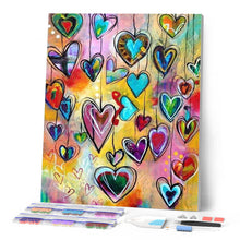 Load image into Gallery viewer, Diamond Painting Framed Packaging - Hearts