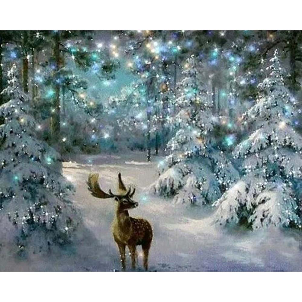 Diamond Painting - Deer in Winter