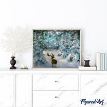 Load image into Gallery viewer, Diamond Painting - Deer in Winter