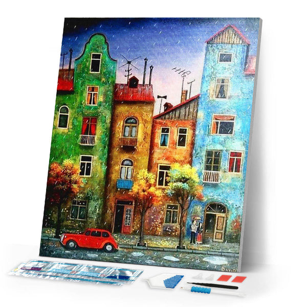 Diamond Painting | Diamond Painting - Neighborhood | cities Diamond Painting Cities | FiguredArt