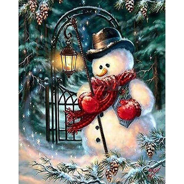 Diamond Painting - A Snowman