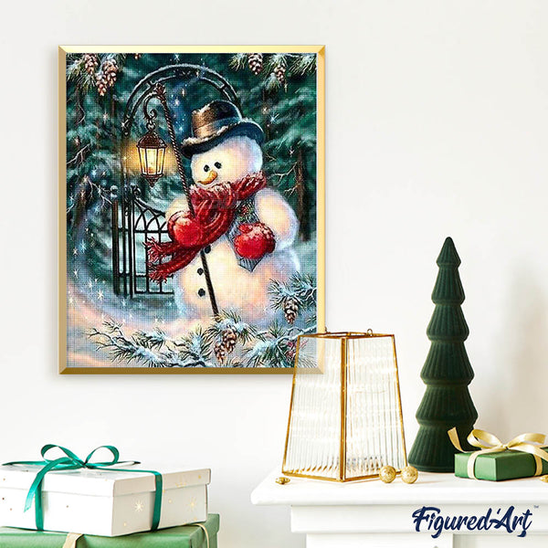 Diamond Painting - A Snowman