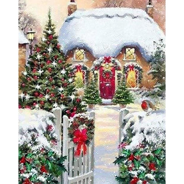 Diamond Painting - Winter House