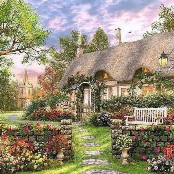 Diamond Painting - Countryside House