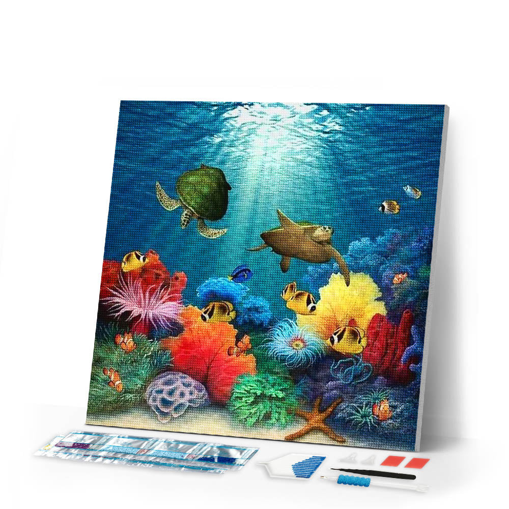 Diamond Painting | Diamond Painting - Under the Sea | animals Diamond Painting Animals | FiguredArt