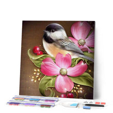 Load image into Gallery viewer, Diamond Painting - Little Bird and Flowers