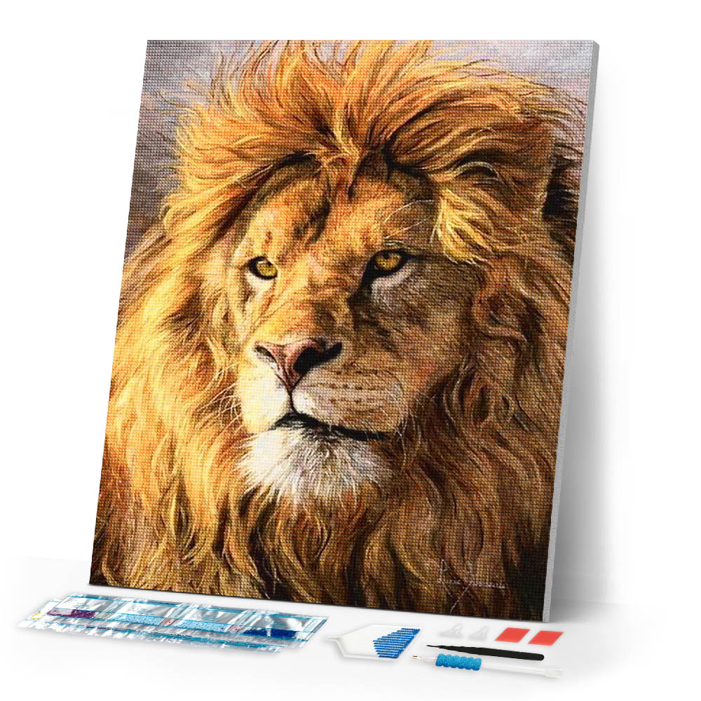 Diamond Painting | Diamond Painting - Lion | animals Diamond Painting Animals lions | FiguredArt