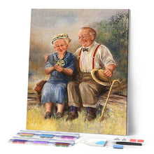 Load image into Gallery viewer, Diamond Painting - Couple on a Bench