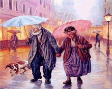 Load image into Gallery viewer, Diamond Painting | Diamond Painting - Couple in the Rain | Diamond Painting Romance romance | FiguredArt