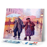 Diamond Painting | Diamond Painting - Couple in the Rain | Diamond Painting Romance romance | FiguredArt