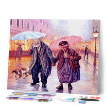 Load image into Gallery viewer, Diamond Painting - Couple in the Rain