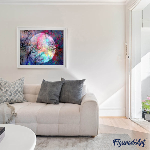 Diamond Painting - Full Moon Colorful
