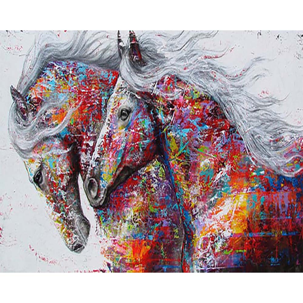 Diamond Painting - Horses Couple