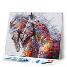 Load image into Gallery viewer, Diamond Painting | Diamond Painting - Horses Couple | Diamond Painting Landscapes horses landscapes | FiguredArt