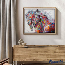 Load image into Gallery viewer, Diamond Painting - Horses Couple