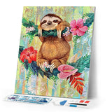Diamond Painting - Lazy on a flowery Branch