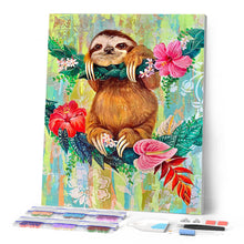 Load image into Gallery viewer, Diamond Painting - Lazy on a flowery Branch