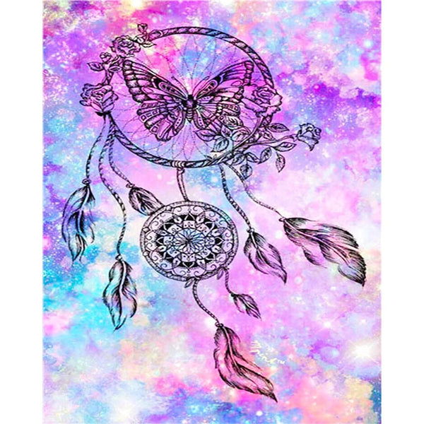 Diamond Painting - Necklace and Butterfly