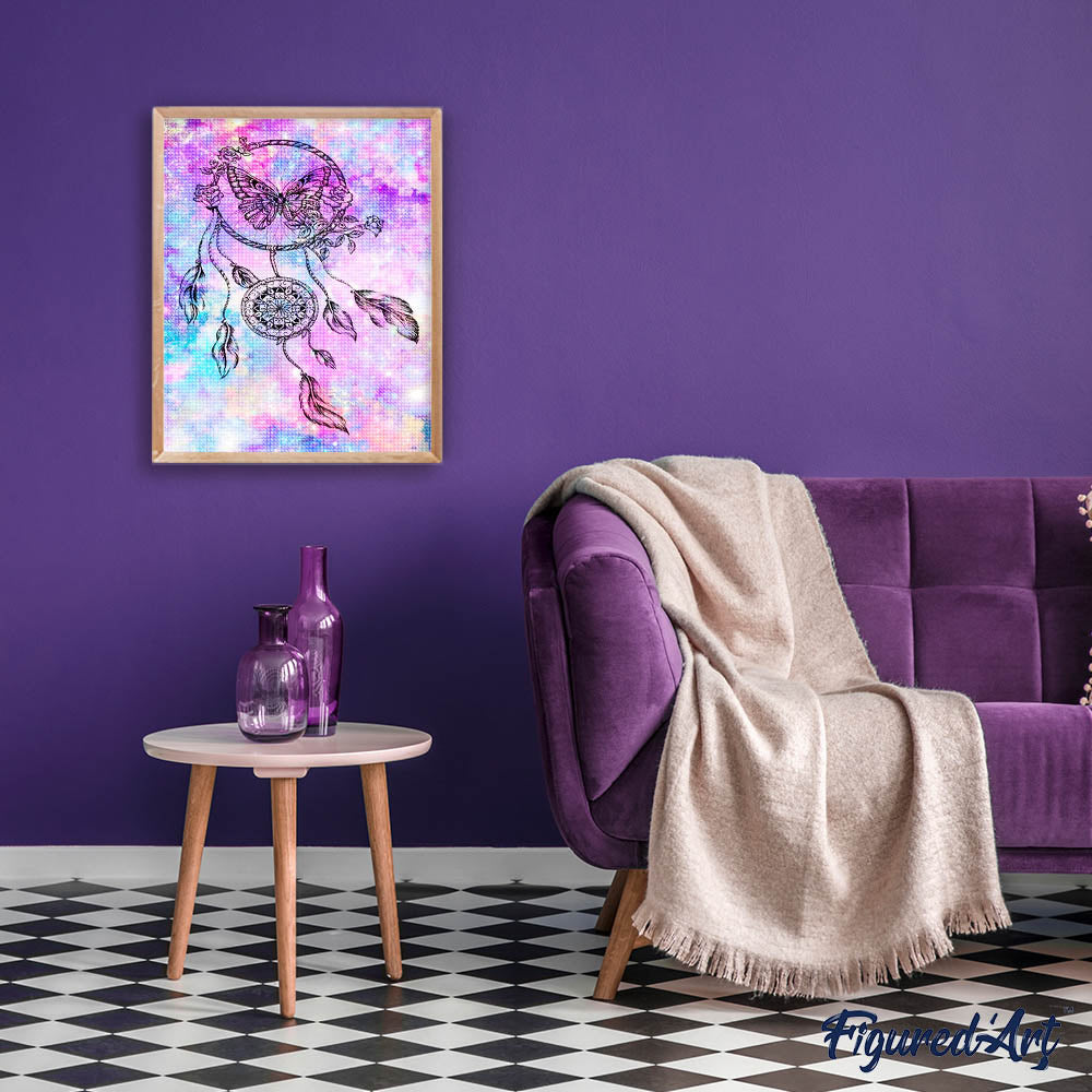 Diamond Painting - Necklace and Butterfly
