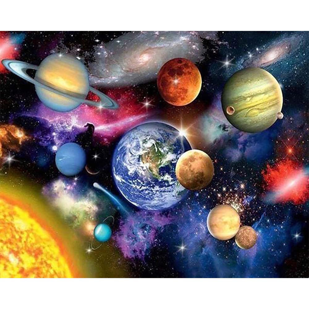 Diamond Painting - Planets from the sky