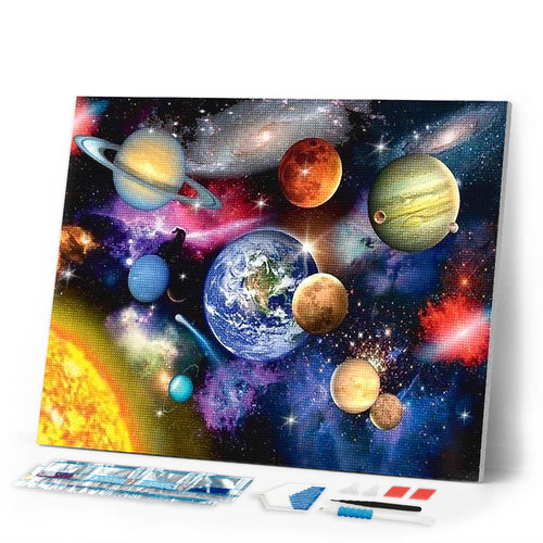 Diamond Painting | Diamond Painting - Planets from the sky | Diamond Painting Discover the World discover the world | FiguredArt