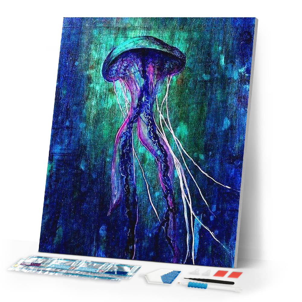 Diamond Painting | Diamond Painting - Jellyfish | animals Diamond Painting Animals | FiguredArt