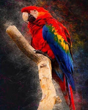 Load image into Gallery viewer, Diamond Painting | Diamond Painting - Red Parrot | animals birds Diamond Painting Animals parrots | FiguredArt