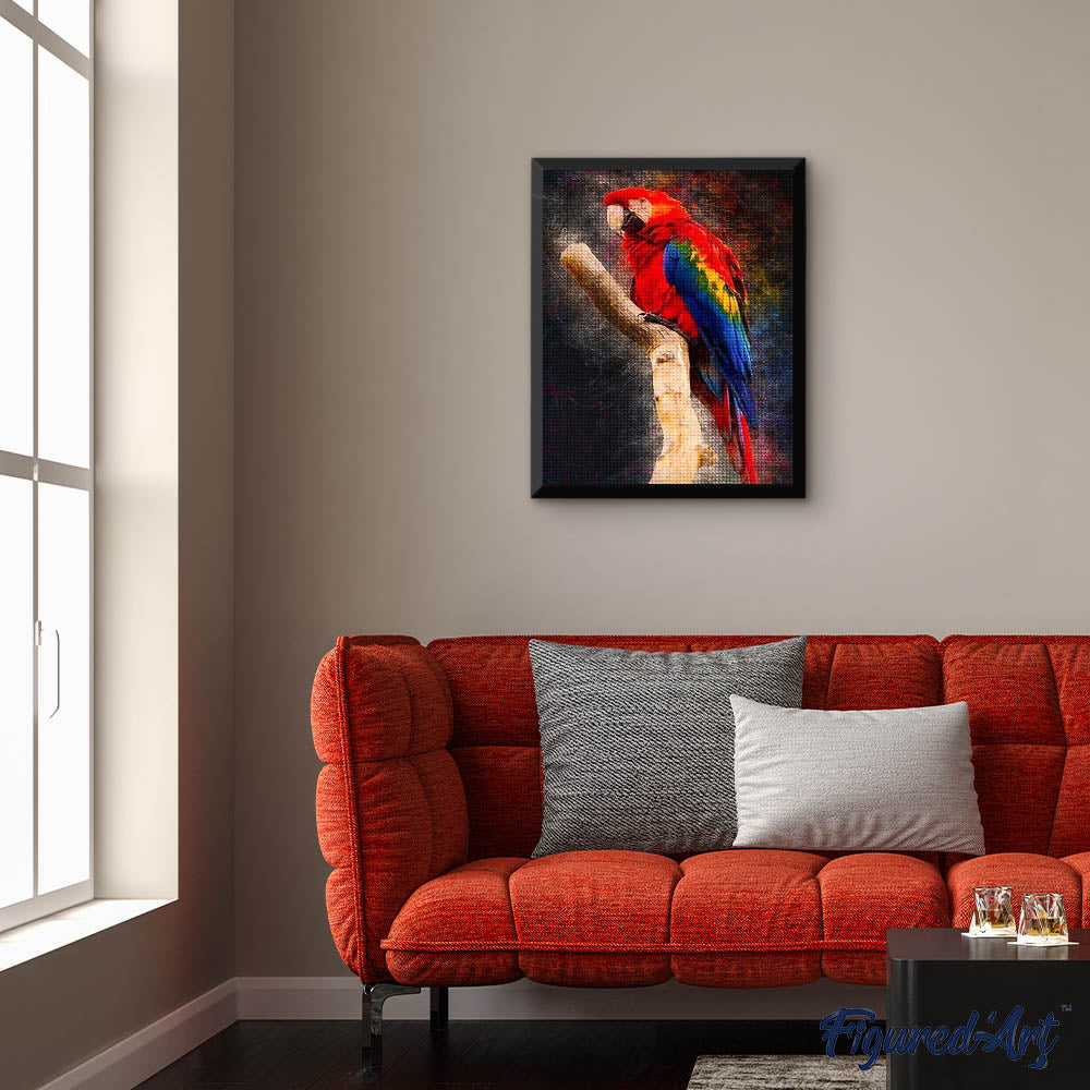 Diamond Painting - Red Parrot