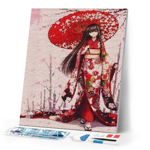 Diamond Painting | Diamond Painting - Geisha | Diamond Painting Romance romance | FiguredArt