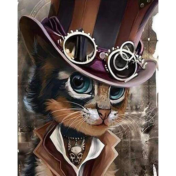 Diamond Painting - Cat Gentleman