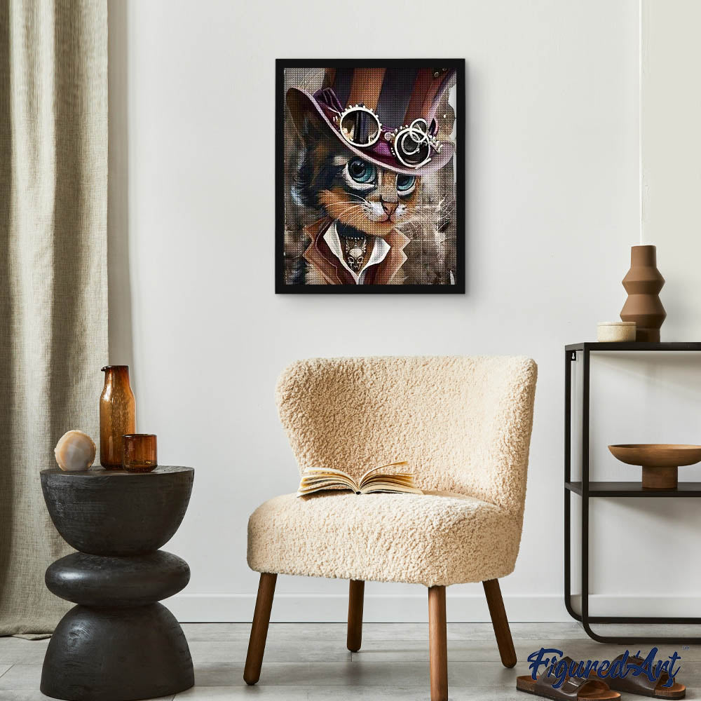 Diamond Painting - Cat Gentleman