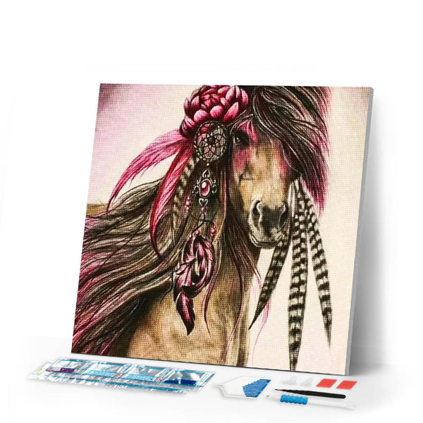 Diamond Painting | Diamond Painting - Party Horse | animals Diamond Painting Animals horses | FiguredArt