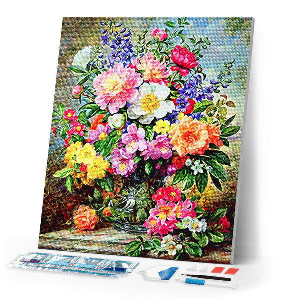 Diamond Painting - A bouquet of multi-color flowers