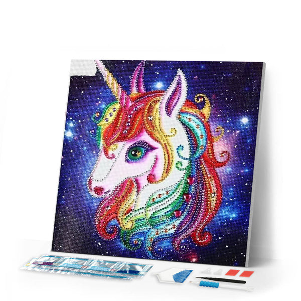 Diamond Painting | Diamond Painting - Abstract Unicorn | animals Diamond Painting Animals unicorns | FiguredArt