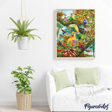 Load image into Gallery viewer, Diamond Painting - Toucan and other birds