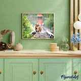 Diamond Painting - Dog on rails