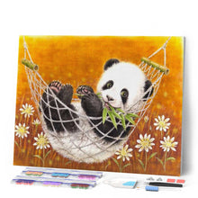 Load image into Gallery viewer, Diamond Painting - Panda in his hammock