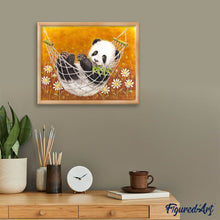 Load image into Gallery viewer, Diamond Painting - Panda in his hammock