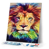 Diamond Painting | Diamond Painting - Lions Head | animals Diamond Painting Animals lions | FiguredArt