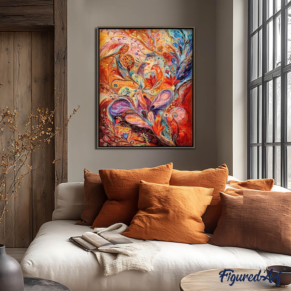 Diamond Painting - Abstract Peacocks