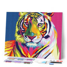 Load image into Gallery viewer, Diamond Painting - Tiger colorful