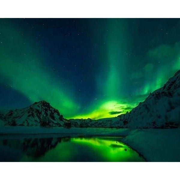 Diamond Painting - Green Northern Lights