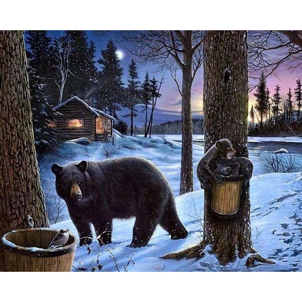 Diamond Painting - Bear in the Snow
