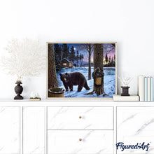 Load image into Gallery viewer, Diamond Painting - Bear in the Snow