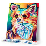Diamond Painting - Color Dog portrait