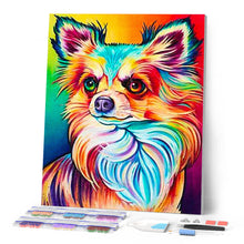 Load image into Gallery viewer, Diamond Painting - Color Dog portrait