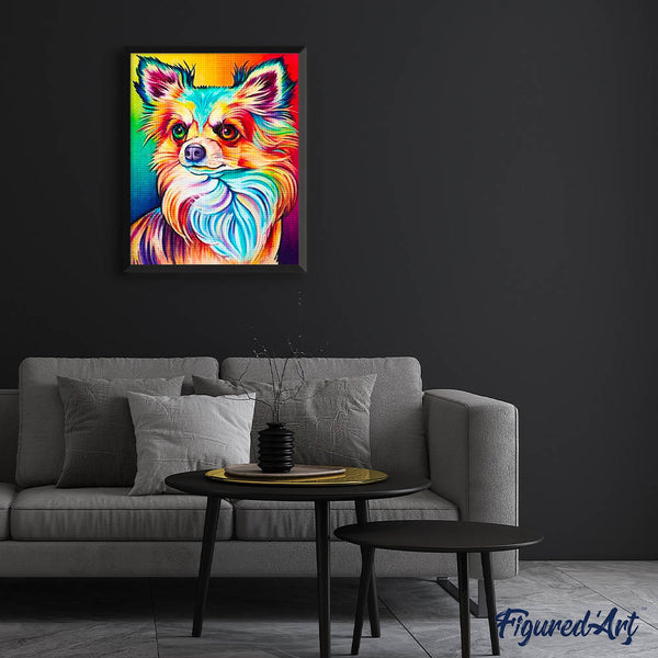 Diamond Painting - Color Dog portrait