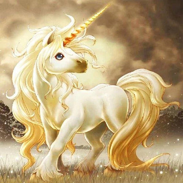 Diamond Painting - White Unicorn