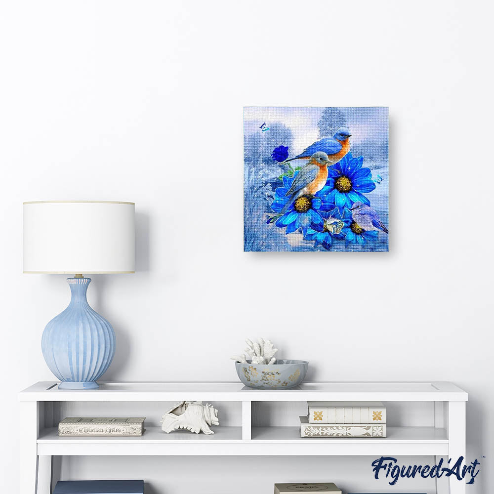 Diamond Painting - Blue Birds